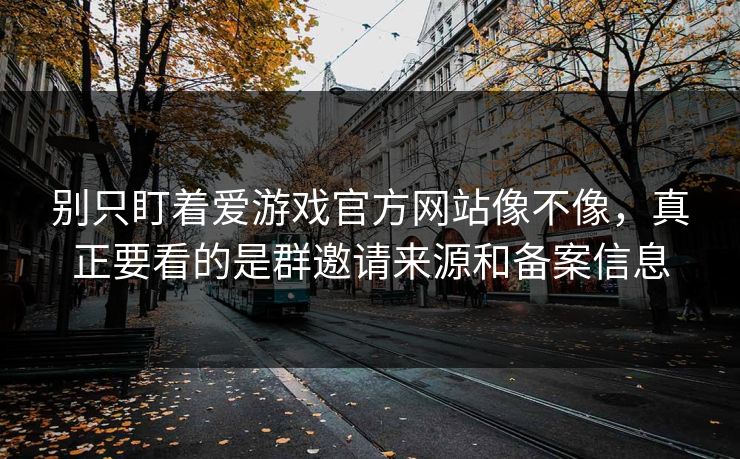 别只盯着爱游戏官方网站像不像，真正要看的是群邀请来源和备案信息