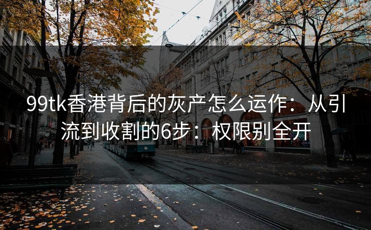 99tk香港背后的灰产怎么运作：从引流到收割的6步：权限别全开